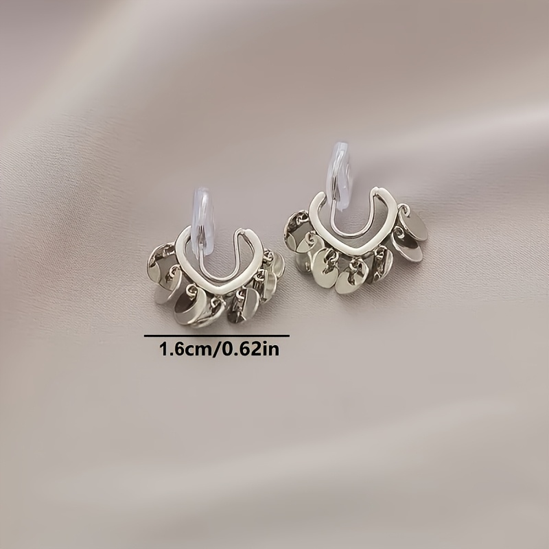 Women's Unique Heart-shaped Irregular Metal Hoop Ear Cuffs